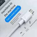 2 x Generic USB C Cable 3A Fast Charge, USB A to Type C Charger Cord Braided Compatible with Galaxy A10e A20 A50 A51 A71, S20 S10 S9 S8 Plus S10E, Note 20 10 9 8, Moto G7 G8 (6A - White 6 Feet)