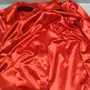 Women's Sexy Button Down Shirts Loose Collar Long Sleeve Ruched Silk Cloth Night Out Club Mini Wrap Dress Drawstring (XX-Large, Red)