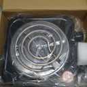 Compact and Portable Countertop Burner- Countertop Single Coiled Burner 1000 Watts Electric Hot Plate Temperature Controls Black