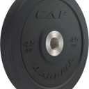 CAP Barbell Rubber Olympic Bumper Plate | Multiple Options/Colors (45lbs - Single)