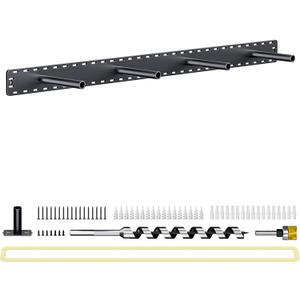 1 Pack Large Shelf Brackets Long Floating Shelf Bracket Invisible Floating Shelf Hardware Heavy Duty Floating Mantel Brackets(43"X6"X3" with Tools)