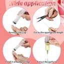 2 x Geiserailie 6 Packs Perfume Refill Tools Kit with Soft Plastic Tube Small Perfume Decanter Kit Extractor for Ink, Pen, Printer Filling, Refillable Liquid Dispensing and Measuring(Clear,10ml,20ml)