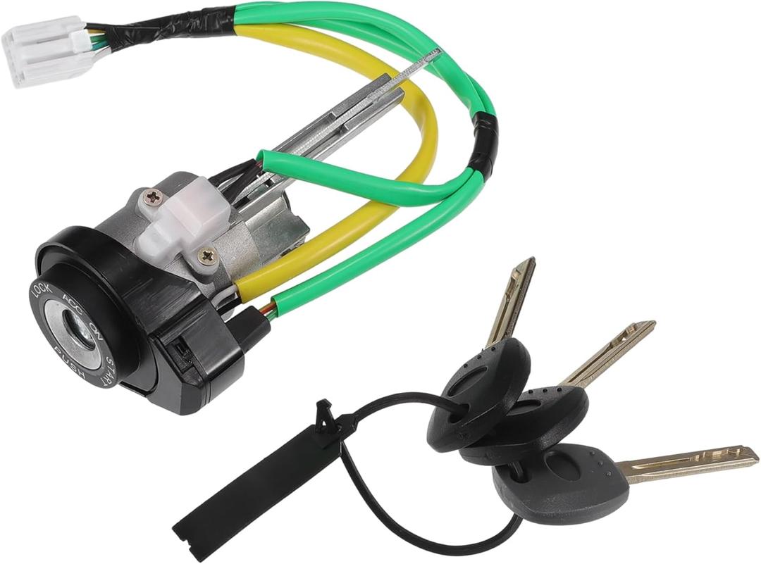 Ignition Lock Cylinder Switch with Keys No.819203LA10/81920-3LA10 - for Hyundai Azera 2008 Metal Silver Tone - 1 Set