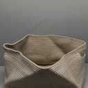 OIAHOMY 75L Large Blanket Basket, Woven Blanket Storage Basket with Handle, Cotton Rope Basket for Organizing 22x17x12, Blanket Basket living Room, Toy Basket for Nursery, Brown variegated