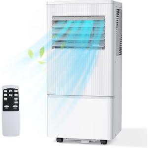 Air Choice Portable Air Conditioner, 10000 BTU Air Conditioner Portable for Room Up to 450 Sq.Ft, Remote Control, 24H Timer, Dehumidifier & Fan Modes, 3-in-1 AC Unit with Window Kit for Home Office