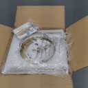 8 Inch Mid Century Ceiling Light Modern Gold Semi Flush Mount Ceiling Light with Clear Glass Shade Globe Semi Flush Mount Ceiling Light Fixture for Bedroom Hallway Bathroom Foyer (Bulb Incl.)