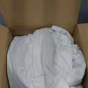 Sunbeam Electric Restful Quilted Heated Mattress Pad Queen 80" x 60" 12 Heat Settings 12-Hour Auto Shut-Off Extra-Cozy Fabric Deep Pocket Fit Machine Washable (White Quilted Vertical)