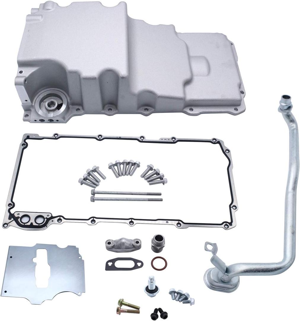 LS Engine Swap Oil Pan 302-2 Low Profile Compatible for LS1 LSX Camaro Nova F-body Extra Clearance