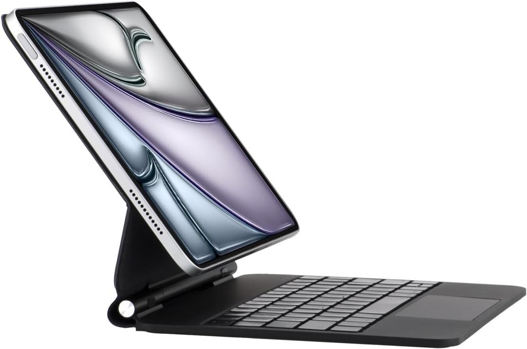 Magic Keyboard Case for iPad Air 13 inch (M3/M2, 2025/2024), Keyboard Case for iPad Pro 12.9 inch (3rd/4th/5th/6th Gen) with Multi-Touch Trackpad, Backlit Keys (Black)