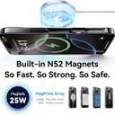 CASEKOO Black Titanium for iPhone 16 Pro Max Case with Magnetic Ring Stand [Compatible with MagSafe] [16FT Military-Grade Protection] Shockproof Polished Frame Phone Grip Cover 6.9 inch