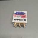 4 x American Patriotic Decorations, Patriotic Decor for Home Office Bedroom Desk, July 4th Independence Day Veterans Day Memorial Day Decorations for Home Table, Gifts for Veterans Army, We Are Not Ok