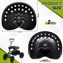 MorningRo 2 Pcs Metal Tractor Seat Vintage Tractor Seat for Lawnmower, Forklift, Farm, Home or Bar Stool (Black)