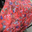 Quilts Indian Cotton Handmade Quilted Blanket Indian Cotton Floral Print Bedspread Kantha Work Bohemian Bed Decor Throw Blanket Twin/King/Queen