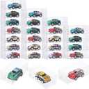 Yexiya 200 Pcs 1/64 Display Case for Model Car, 0.35mm Thick Clear Display Box Plastic Display Case Box Protector for Action Figures Toys Collectibles 1/64 Scale Model Car, 3.2 x 1.2 x 1.6 Inch
