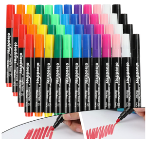 Cloudriver Metallic Marker Pens, 48 Colors Metallic Paint Markers