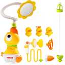 Baby Bath Toys, Baby Bath Shower Head for Bathtub with 4 Adjustable Sprayer, Control the Flow Rinser Babies with 3 Squirting Ducks for Newborns, Toddlers Kids in Bathtub Sink