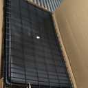 FDW Extra Large Dog Crate Dog Kennel Cage with Double Door,48 inch Folding Metal Wire Dog Cage with Removable Tray&Divider Panel,Pet Crate for Large Dogs,Black