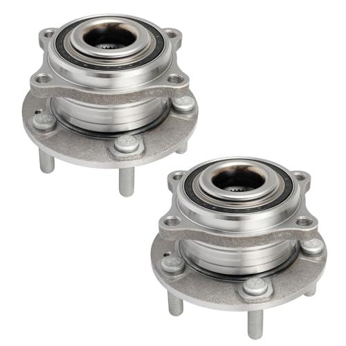 ECCPP Wheel Hub and Bearing Assembly Front 513266 fit for Hyundai Santa Fe 2007-2014, for Hyundai Santa Fe Sport 2013-20 5 Lugs Wheel Bearing Hubs 2pcs