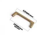 Goo-Ki Champagne Bronze Cabinet Pulls with 4''(102mm) Hole Centers, Modern Style Zinc Alloy Cabinet Handles for Dresser,Wardrobe,Cupboard- 6 Pack
