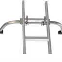 Ladder Stabilizer, Roof Ladder Standoff, Heavy Duty Ladder Stabilizer Accessory with Non-marring Rubber End Caps (Silver)