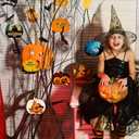 2 x Blulu 24 Pcs Wooden Pumpkin Cutouts Thanksgiving Unfinished Wood Cutout Blank Pumpkin Shape Cutout for Fall Thanksgiving Party DIY Craft Decoration Supplies (Wood Color)