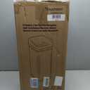 iTouchless 13 Gallon Kitchen Can with Odor Filter, Automatic Motion Sensor Bin, Soft-Close Stainless Steel, Slim Wastebasket for Narrow Spaces, Gunmetal Gray