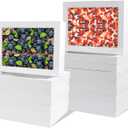 12pcs 19x14x4 inch Cake Boxes with WindowWhite Rectangle Sheet Large Bakery Boxes for Pastry Dessert Cake, Cupcakes Donuts Cookies Pie Treat Packaging