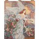 Manual Inspirational Collection 26 X 36-Inch Wall Hanging and Finial Rod, Angel of Love by Lena Liu