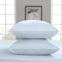 Threadmill King Size Pillow Cases 2 Piece Set | 1000 Thread Count 100% Supima Cotton Pillow Covers | Luxury Smooth Solid Sateen | Light Blue