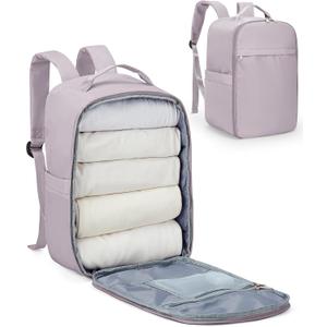 Carry On Backpack, United Airlines Personal Item Bag, Underseat Ryanair 40x20x25CM Luggage Bag Travel Essentials, Mochila deviaje, Cabin Size Water-Resistant Laptop Work Backpack, Pink