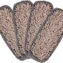 4 x CLEANHOME Microfiber Mop Pads 4 Pieces for Floor Cleaning,Fit CLEANHOME Dust Mop: B09PBPGSJ3, Chenille Microfiber Replacement Pads