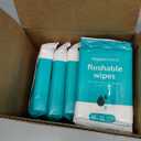 Amazon Basics Flushable Adult Toilet Wipes, Fragrance Free, 42 Count (Pack of 8) (Total 336 wipes) (Previously Solimo)