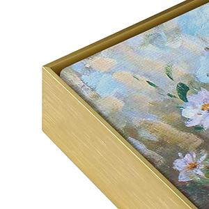 Floating Frame for 16x24 Canvas Paintings, DIY Metal Canvas Frame with 1.5" Deep, Modern Floater Frame for Oil Paintings Portrait Landscape Living Room Bedroom Home Office Wall Art Decor (Gold)