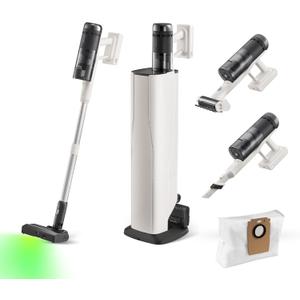roborock H60 Hub Pro Cordless Stick Vacuum Cleaner with Auto-Empty Dock, 170AW Suction for Carpets and Pet Hair, Vacuum Cleaners with 80-Min Runtime, Anti-Tangle Brush, 140 Green LED Dust Detection