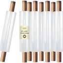 The Boxery 20" x 1000' -Cast Stretch Wrap with Handles – 80 Gauge Clear Film – Extended Core Hand Wrap for Smooth, Quiet, Heavy-Duty Wrapping