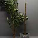 Olive Trees Artificial Indoor, Faux Olive Tree 6FT for Home Office Decor, Artificial Olive Tree Artificial Tree with Realistic Trunk, Branches, Leaves and Fruits, Fake Olive Tree