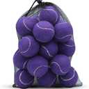 Tennis Balls, 20 Pack Training Tennis Balls,High Elasticity Practice Tennis for Beginner, Exercise Playing Balls for Pet Dog (Purple)