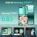 Hekodonk for Galaxy Z Flip 7 Case,[Compatible with MagSafe][Built-in Screen Protector][Hinge Protection],Magnetic Slim Shockproof Women Girls Case for Samsung Galaxy Z Flip 7,All Green
