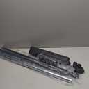 Whitmor Adjustable Rolling Clothes Organizer Chrome Garment Rack, Black and Silver