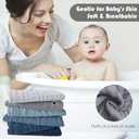 Ease Cubs 12 Pack Muslin Washcloths for Baby - 100% Cotton Baby Wash Cloths for or Baby Face Body Comfy and Soft for Newborn Infants Kids Girls and Boys - 12"x12" - Slate, Grey and Navy Series