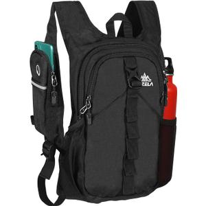 FUNANASUN 16L Ultra-Lightweight Foldable Waterproof Hiking Backpack For Women Men Small Backpack For Hiking Commuting Travel, Black