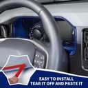 RAZPOY for Bronco Dashboard Panel Trim, Center Control Dash Board Cover Compatible with 2021-2024 Ford Bronco Interior Accessories, Blue (Not for 2025 Bronco, Not for Sport)