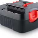 Masione 4800mAh HPB14 Battery NI-MH Replacement for Black and Decker 14.4v Battery FSB14 FS140BX A1714 499936-34 499936-35 BD1444L Compatible with Black and Decker 14.4V Battery Cordless Power Tools