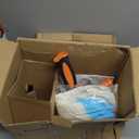 Drain Auger, Clog Remover with Drill Adapter, 25 Feet Flexible Plumbing Snake Use Manually Or Powered for Kitchen, Bathroom and Shower Sink, Comes with Gloves (Orange)