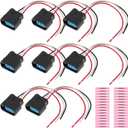 8Pcs Ignition Coil Connector Plug Harness for Honda Civic 2001-2011 Ignition Coilpack Female Connector Pigtail W/Teminals for Acura RDX 2007-2012 No.30520RDJA01/6732301