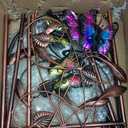 aboxoo Set of 4 Packs Butterfly Metal Garden Trellis for Climbing Plants,Outdoor Decorative Flowers Arch Fence Trellis for Outdoor Patio,Garden,Lawn,Yard,Backyard,Wall Brackets,60'' H x 11'' W