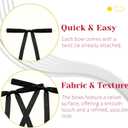 Satin Ribbon Bows Christmas Tree Twist Tie Bows Xmas Ornaments 50 Pcs Black Ribbon Bows Christmas Bows Twist Tie Bow Christma Tree Garland Wreath Gift Wrapping Indoor Xmas Decor