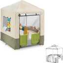 Outdoor Kids Playhouse Cover,600D Heavy Duty Waterproof Play House Covers,56" W x 56" D x 60" H,Suitable for All Around Playtime Patio with Canopy Playset -Beige