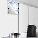 100% Blackout Curtains for Bedroom 118" x 57" Portable Blackout Shades Film No Drilling Travel Black Out Blinds Sun Light Blocker Window Cover Black Out Curtains for Nursery Dorm Room, White (57"W x 118"H)