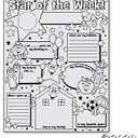 Fun Express All About Me Posters Elementary Set of 30 - Star Student of the Week Classroom Posters for Preschool, Kindergarten & Elementary School | 17x22 Educational Decorations for Teachers